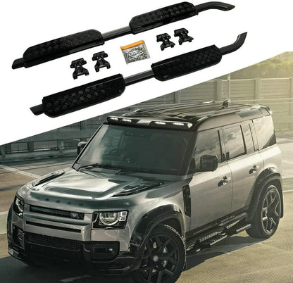 Land Rover Defender - Підніжки Black Shadow (Chequer)