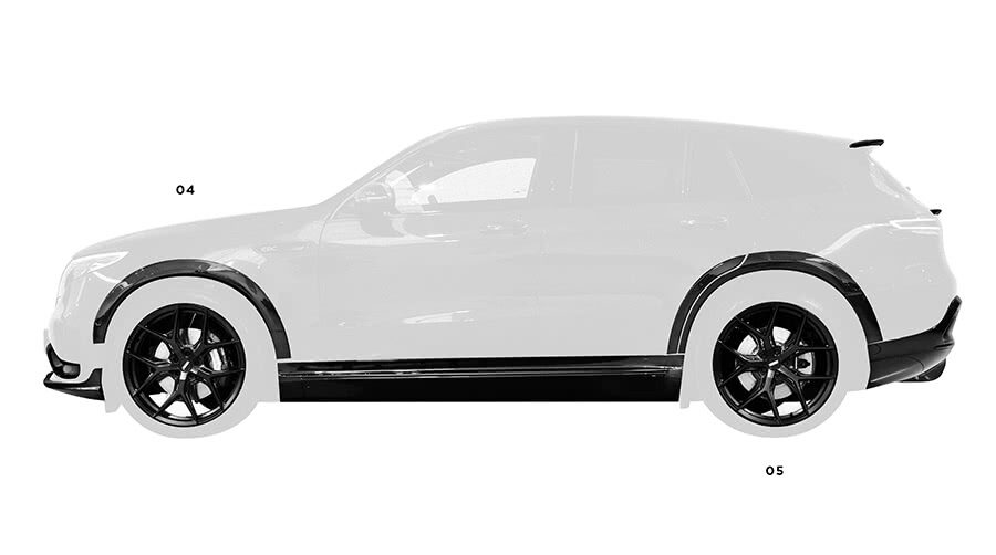 Mercedes EQC - Розширені арки