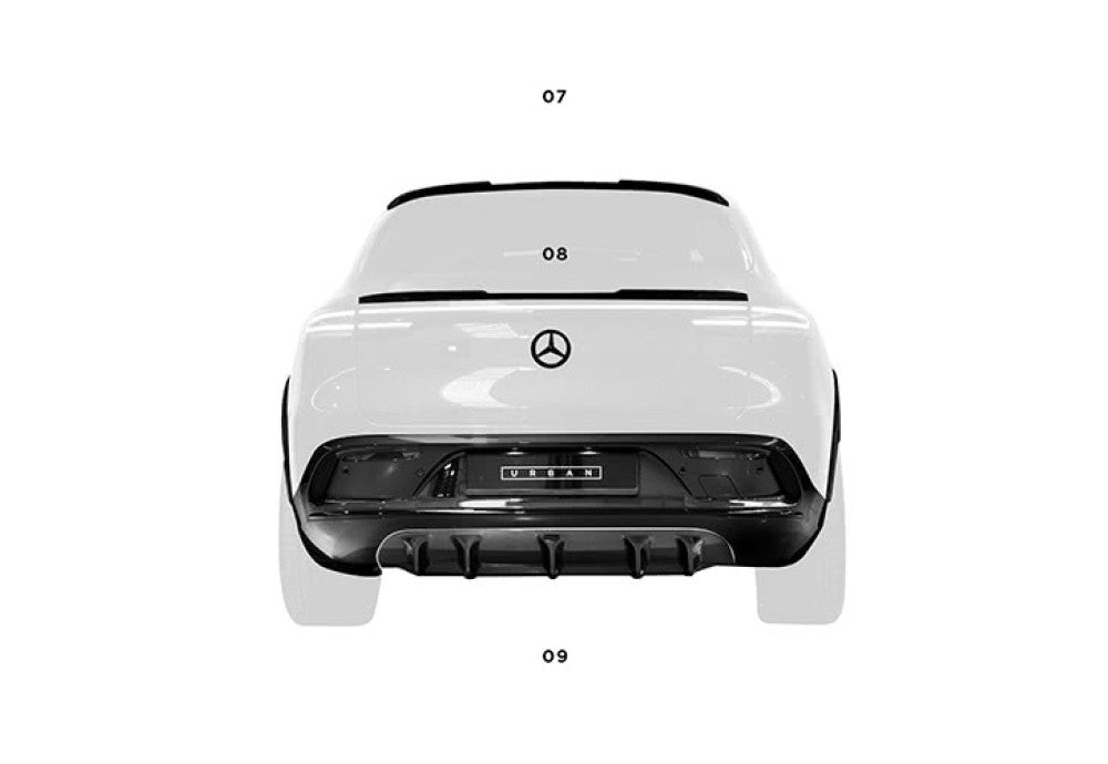 Mercedes EQC - Задній дифузор Carbon