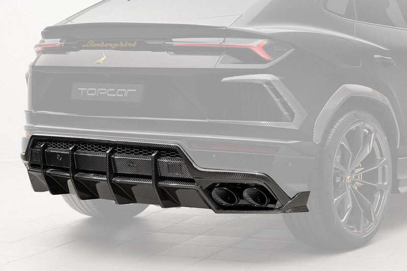 Lamborghini Urus (Pre-Face) - Задній дифузор Carbon